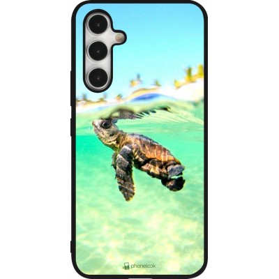 Coque Samsung Galaxy A54 5G - Silicone rigide noir Turtle Underwater