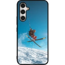 Coque Samsung Galaxy A54 5G - Silicone rigide noir Winter 22 Ski Jump