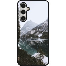 Coque Samsung Galaxy A54 5G - Silicone rigide noir Winter 22 snowy mountain and lake