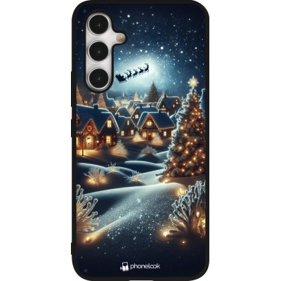 Coque Samsung Galaxy A54 5G - Silicone rigide noir Noël 2023 Christmas is Coming