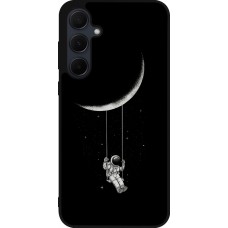 Coque Samsung Galaxy A55 5G - Silicone rigide noir Astro balançoire