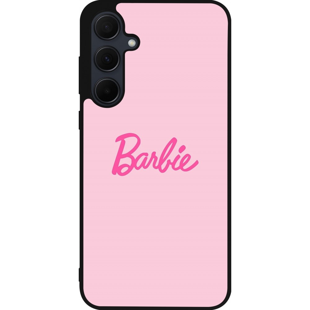 Coque Samsung Galaxy A55 5G - Silicone rigide noir Barbie Text