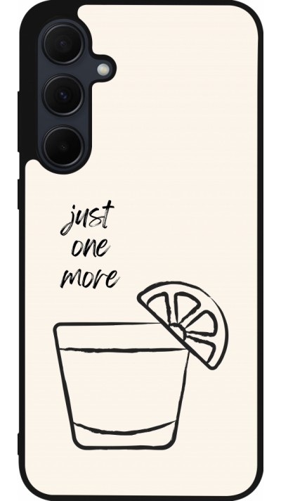 Samsung Galaxy A55 5G Case Hülle - Silikon schwarz Cocktail Just one more