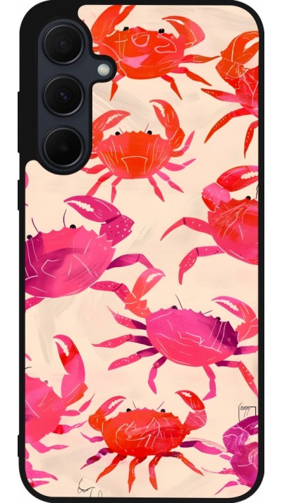 Coque Samsung Galaxy A55 5G - Silicone rigide noir Crabs Paint