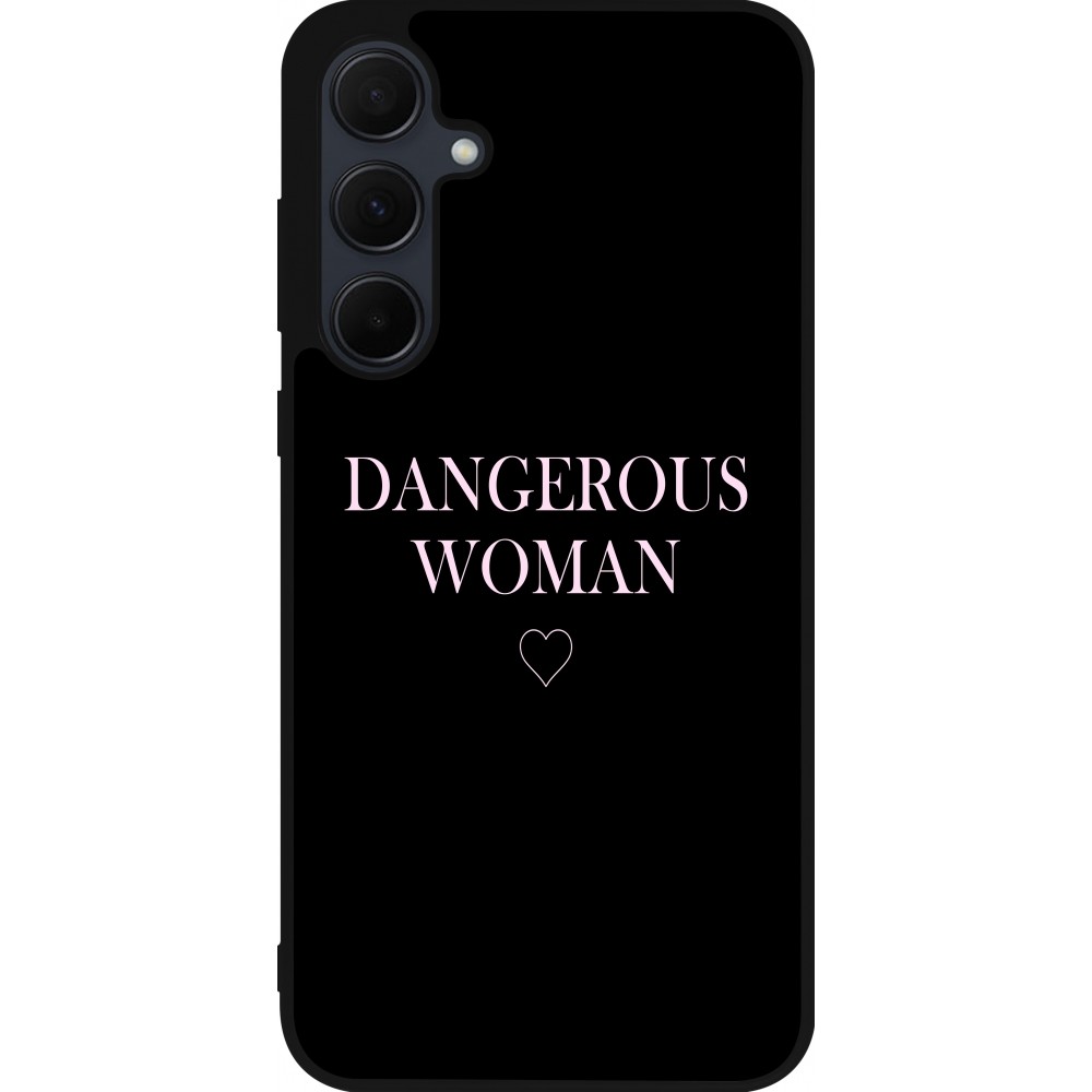 Samsung Galaxy A55 5G Case Hülle - Silikon schwarz Dangerous woman