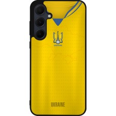 Samsung Galaxy A55 5G Case Hülle - Silikon schwarz Fussballtrikot Ukraine