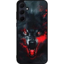 Coque Samsung Galaxy A55 5G - Silicone rigide noir Halloween 2024 mad werewolf