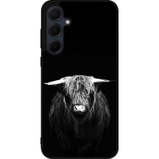 Coque Samsung Galaxy A55 5G - Silicone rigide noir Highland calf black