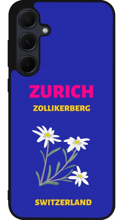 Coque Samsung Galaxy A55 5G - Silicone rigide noir Pop Summer Destination Zurich