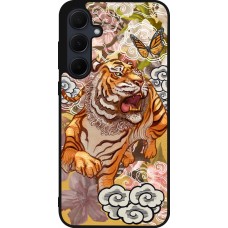 Coque Samsung Galaxy A55 5G - Silicone rigide noir Spring 23 japanese tiger