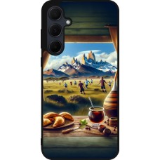 Samsung Galaxy A55 5G Case Hülle - Silikon schwarz Argentinische Vibes