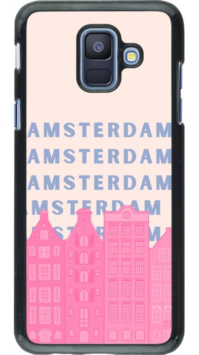 Coque Samsung Galaxy A6 - Amsterdam Pink Print