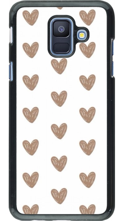 Coque Samsung Galaxy A6 - Autumn 2024 brown hearts