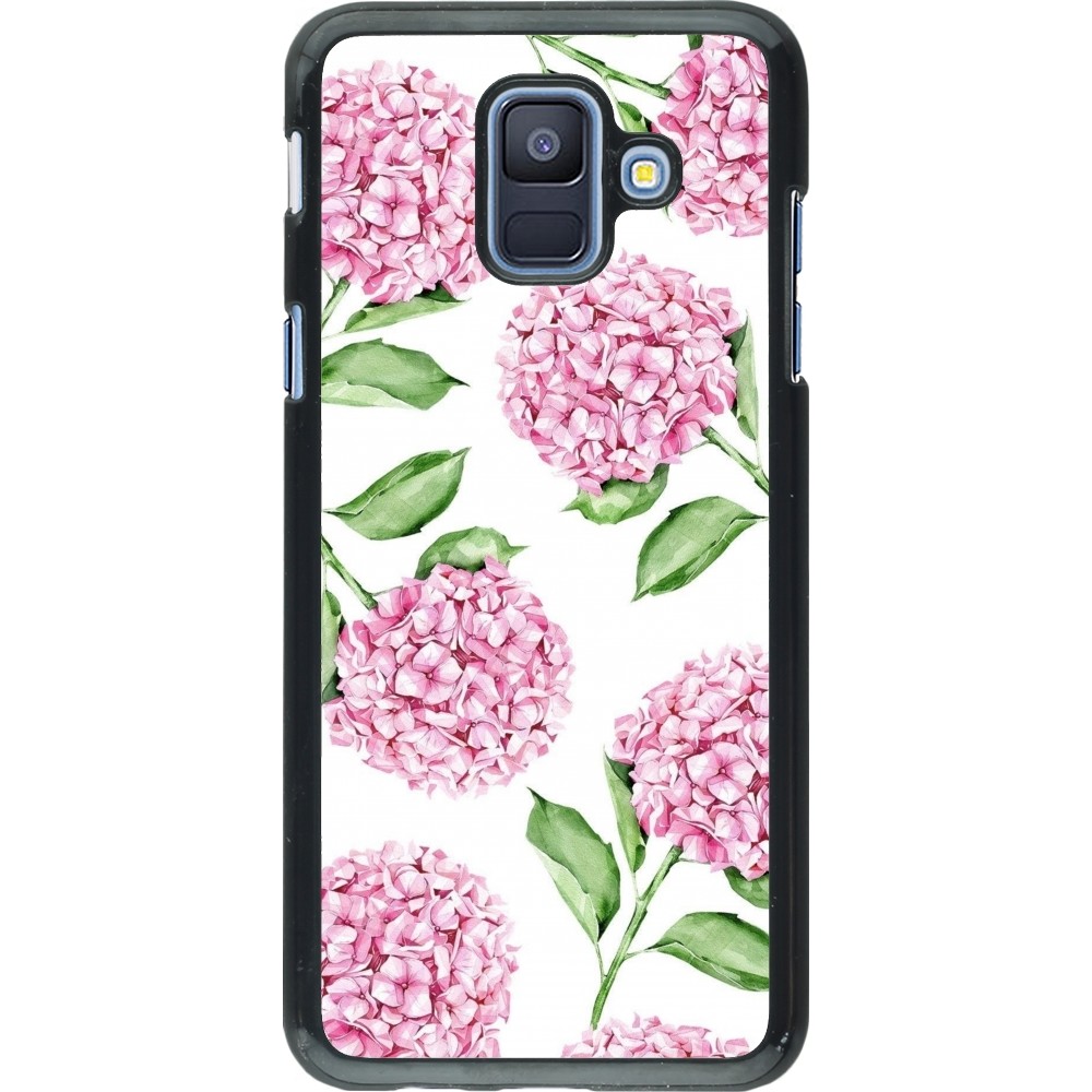 Samsung Galaxy A6 Case Hülle - Easter 2024 pink flowers