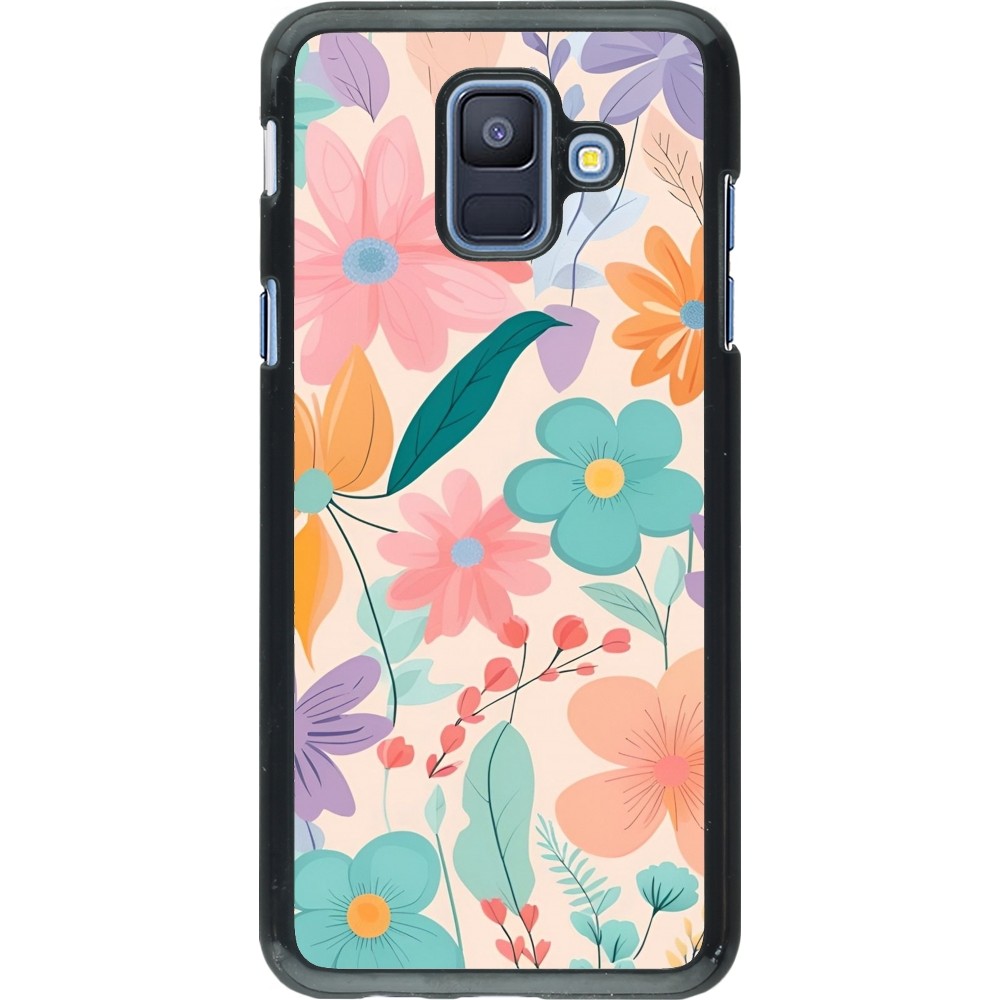 Samsung Galaxy A6 Case Hülle - Easter 2024 spring flowers