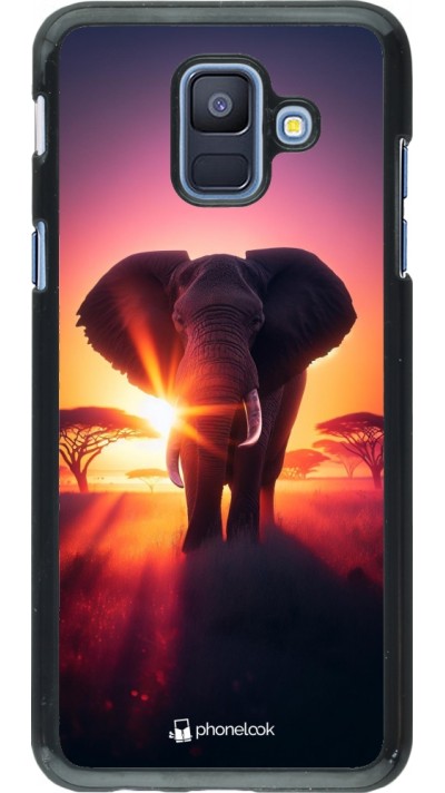 Coque Samsung Galaxy A6 - Elephant Sunrise Beauty