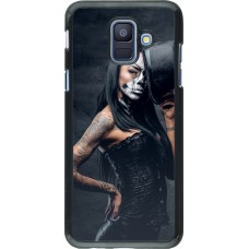 Samsung Galaxy A6 Case Hülle - Halloween 22 Tattooed Girl