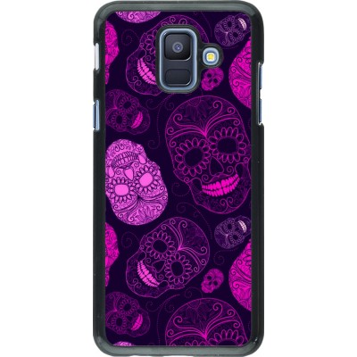 Coque Samsung Galaxy A6 - Halloween 2023 pink skulls