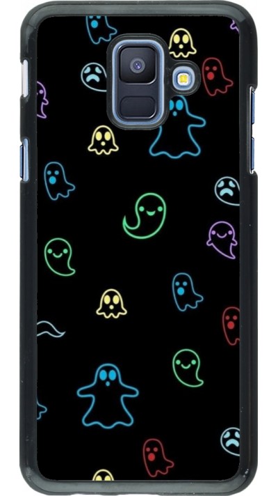 Coque Samsung Galaxy A6 - Halloween 2024 colorful ghosts