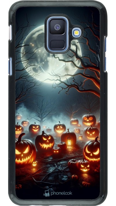 Coque Samsung Galaxy A6 - Halloween 2024 Many Pumpkins