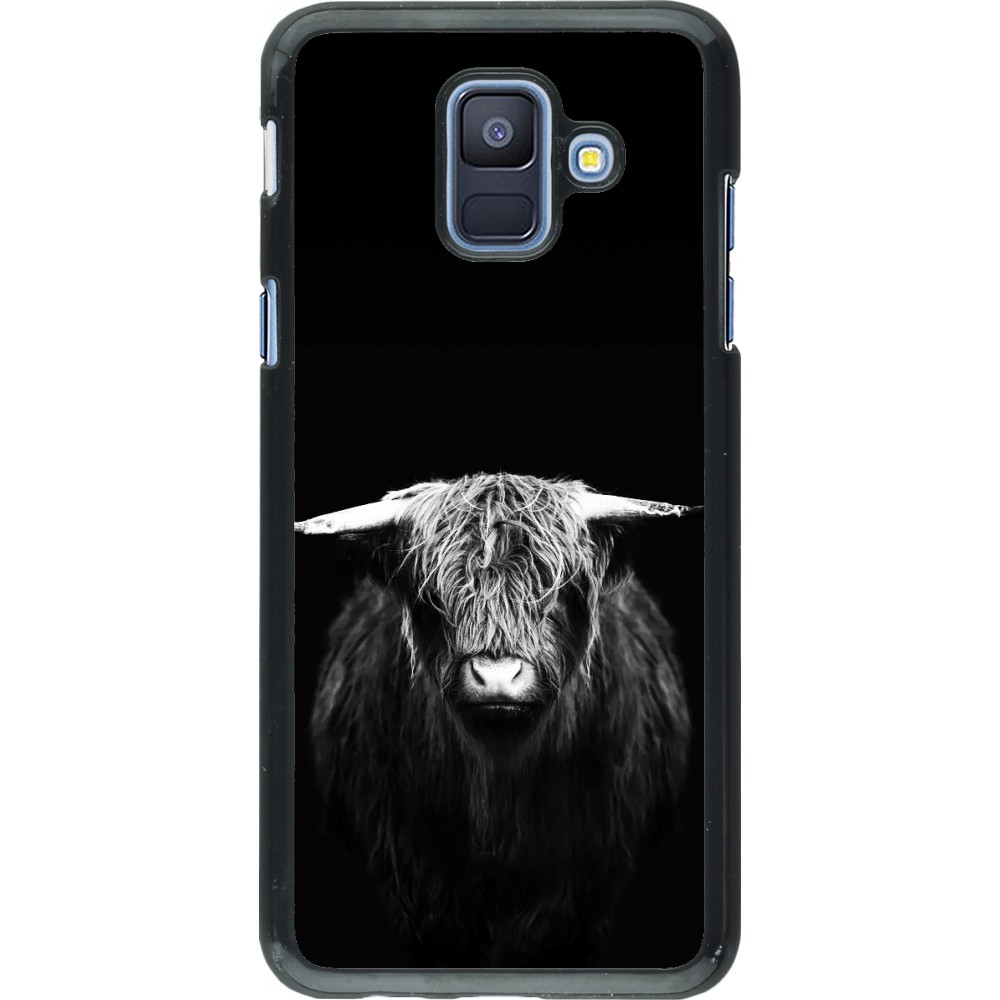 Samsung Galaxy A6 Case Hülle - Highland calf black