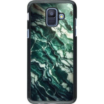 Coque Samsung Galaxy A6 - Marbre vert majestueux