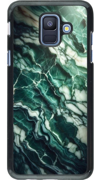 Coque Samsung Galaxy A6 - Marbre vert majestueux