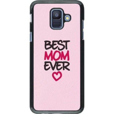 Coque Samsung Galaxy A6 - Mom 2023 best Mom ever pink