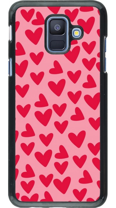 Coque Samsung Galaxy A6 - Mom 2024 petits coeurs