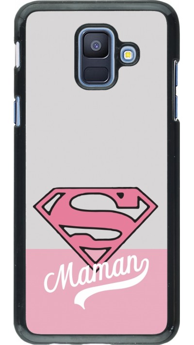 Coque Samsung Galaxy A6 - Mom 2024 Super hero maman