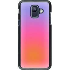 Coque Samsung Galaxy A6 - Orange Pink Blue Gradient