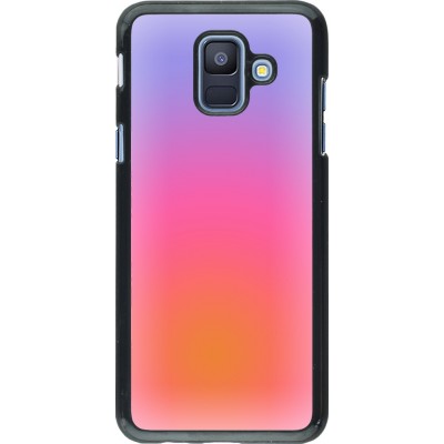 Coque Samsung Galaxy A6 - Orange Pink Blue Gradient