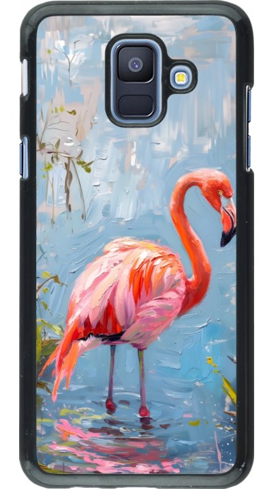 Coque Samsung Galaxy A6 - Paint Flamingo