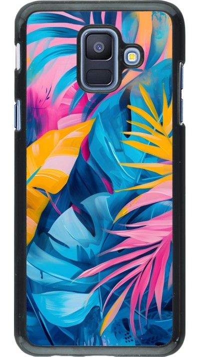 Coque Samsung Galaxy A6 - Palms Blue