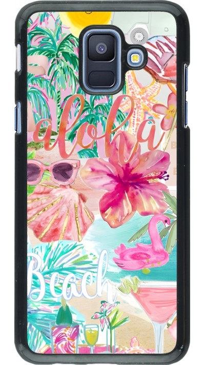 Coque Samsung Galaxy A6 - Preppy Collage Aloha