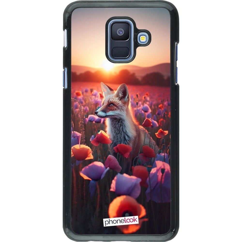 Coque Samsung Galaxy A6 - Renard pourpre au crépuscule