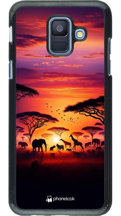 Coque Samsung Galaxy A6 - Safari sunset wildlife