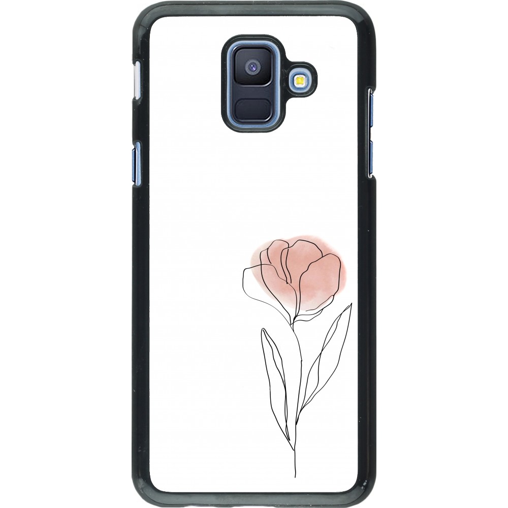 Coque Samsung Galaxy A6 - Spring 23 minimalist flower