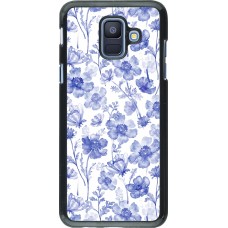 Coque Samsung Galaxy A6 - Spring 23 watercolor blue flowers