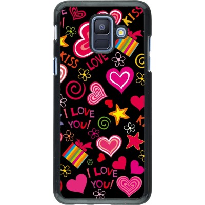 Coque Samsung Galaxy A6 - Valentine 2023 love symbols