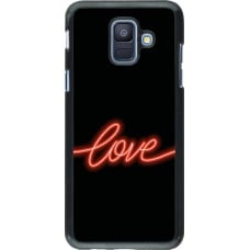 Coque Samsung Galaxy A6 - Valentine 2023 neon love