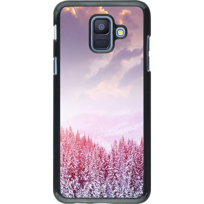 Coque Samsung Galaxy A6 - Winter 22 Pink Forest