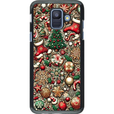 Coque Samsung Galaxy A6 - Noël 2023 micro pattern