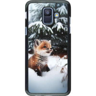 Coque Samsung Galaxy A6 - Noël 2023 Renardeau sapin