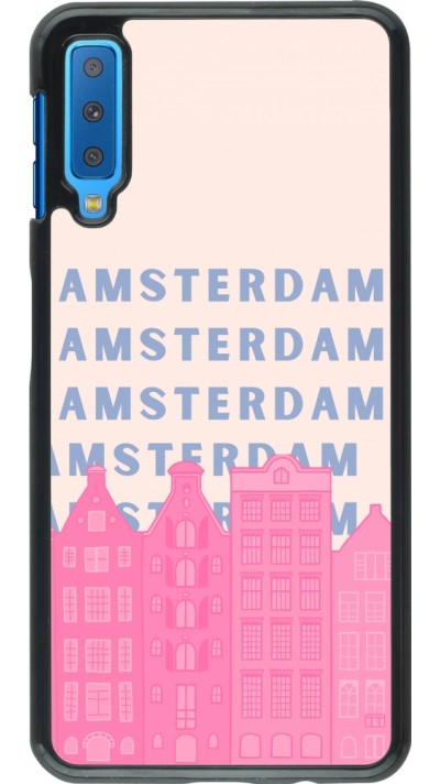 Coque Samsung Galaxy A7 - Amsterdam Pink Print