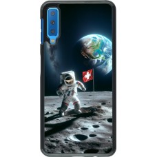 Coque Samsung Galaxy A7 - Astro Suisse sur lune