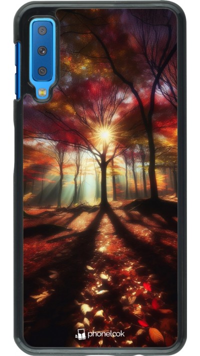 Coque Samsung Galaxy A7 - Automne doré glare