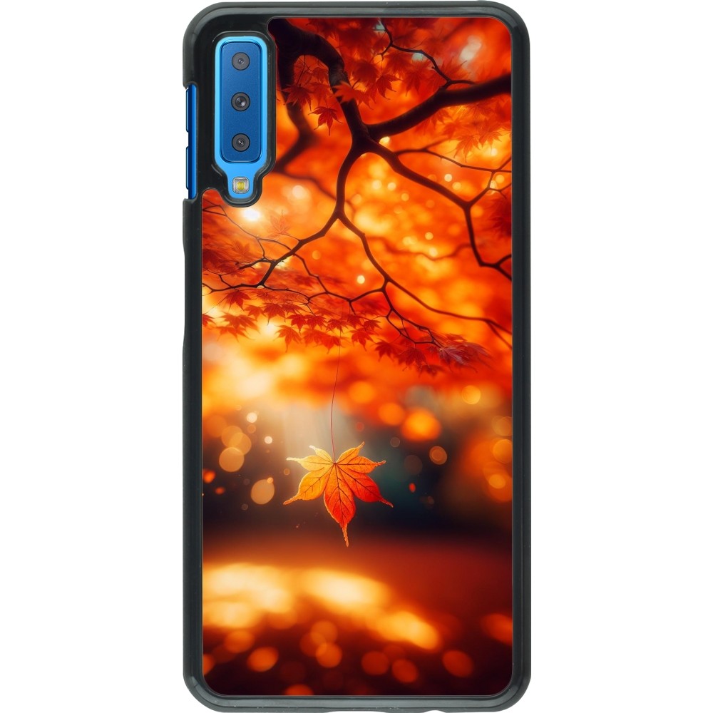 Coque Samsung Galaxy A7 - Automne Magique Orange