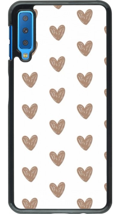 Coque Samsung Galaxy A7 - Autumn 2024 brown hearts