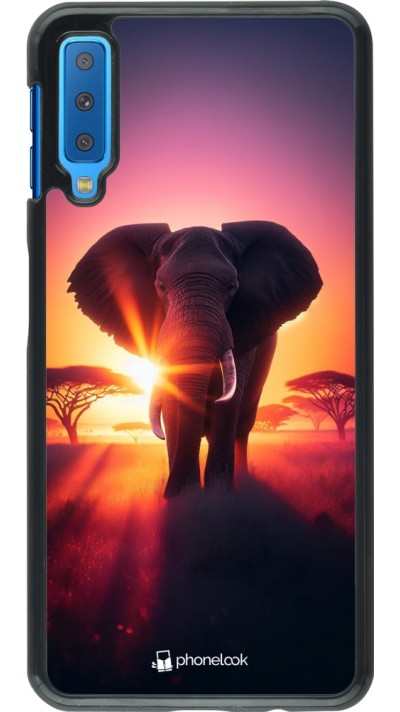 Coque Samsung Galaxy A7 - Elephant Sunrise Beauty